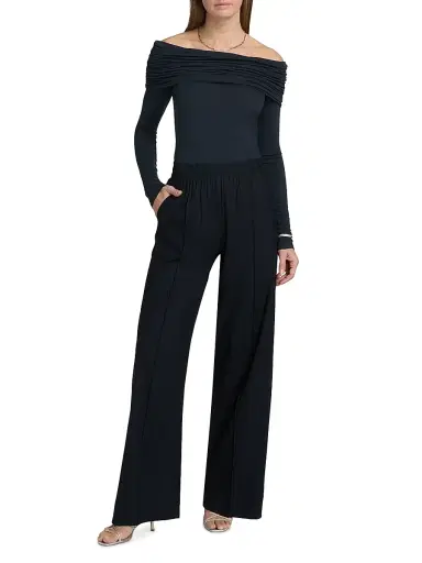 A.L.C. Women's Travis Wool High-Rise Wide-Leg Pants | Thumbnail 2 A.L.C. Women's Travis Wool High-Rise Wide-Leg Pants | Thumbnail 2
