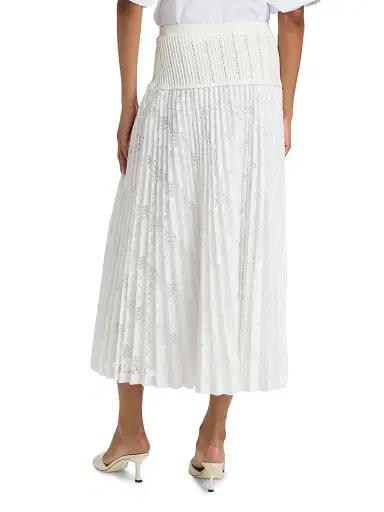 Simkhai Women's Verona Lace Midi-Skirt - Ivory - Size XS | Thumbnail 5 Simkhai Women's Verona Lace Midi-Skirt - Ivory - Size XS | Thumbnail 5