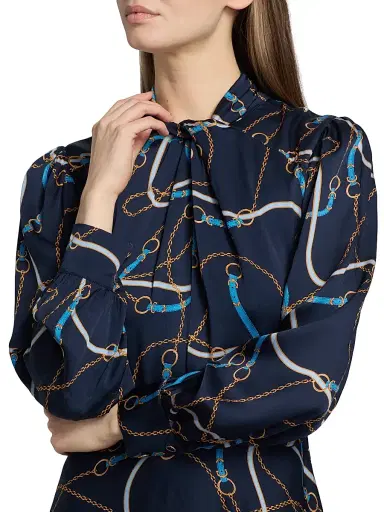 Elie Tahari Women's The Raquel Printed Midi-Dress | Thumbnail 6 Elie Tahari Women's The Raquel Printed Midi-Dress | Thumbnail 6