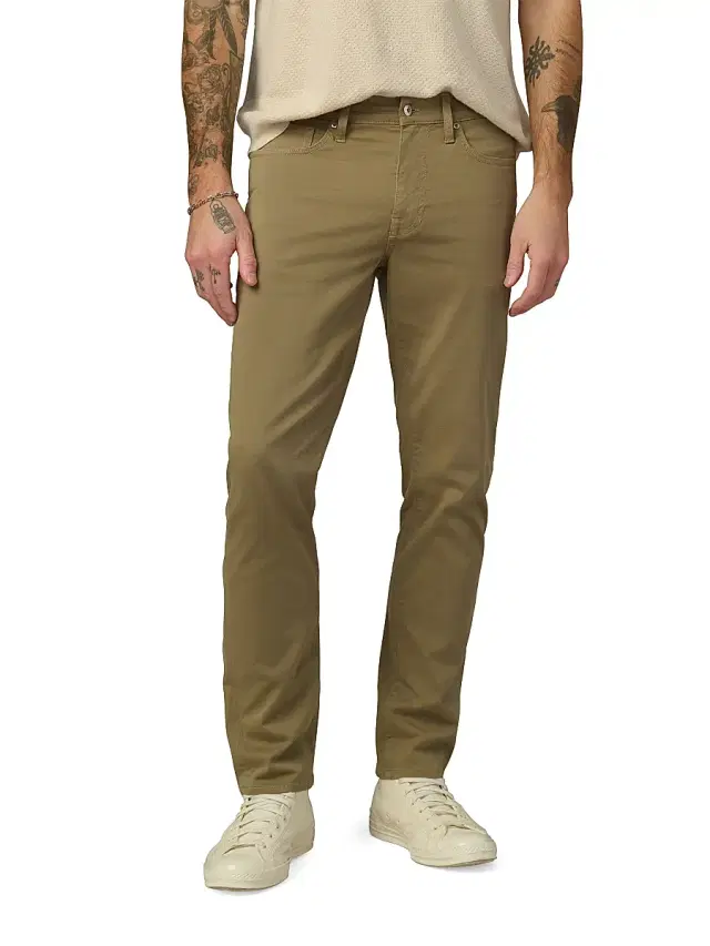 Joe's Jeans Men's Brixton Luxe Twill Straight-Leg Jeans - Seagrass