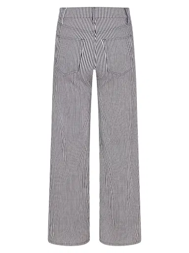 Frame Women's Le Slim Palazzo Striped Jeans - Navy Stripe - Size 31 | Thumbnail 2