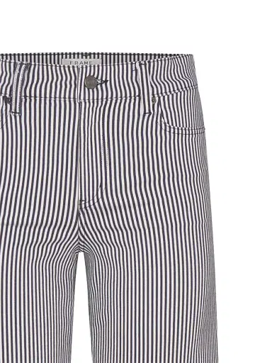 Frame Women's Le Slim Palazzo Striped Jeans - Navy Stripe - Size 31 | Thumbnail 7