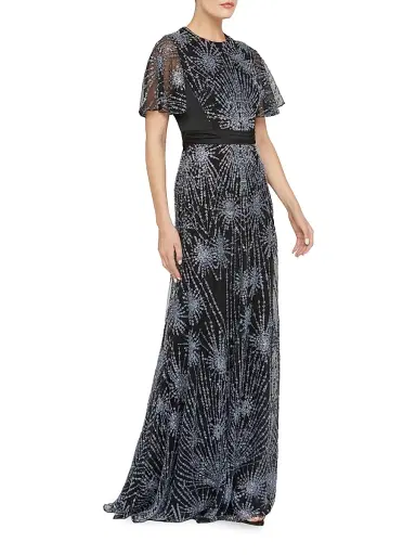 THEIA Women's Lavina Beaded Gown | Thumbnail 3 THEIA Women's Lavina Beaded Gown | Thumbnail 3