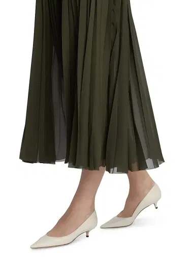 Jason Wu Collection Women's Chiffon Pleated Midi-Skirt - Hunter Green - Size 4 | Thumbnail 6 Jason Wu Collection Women's Chiffon Pleated Midi-Skirt - Hunter Green - Size 4 | Thumbnail 6