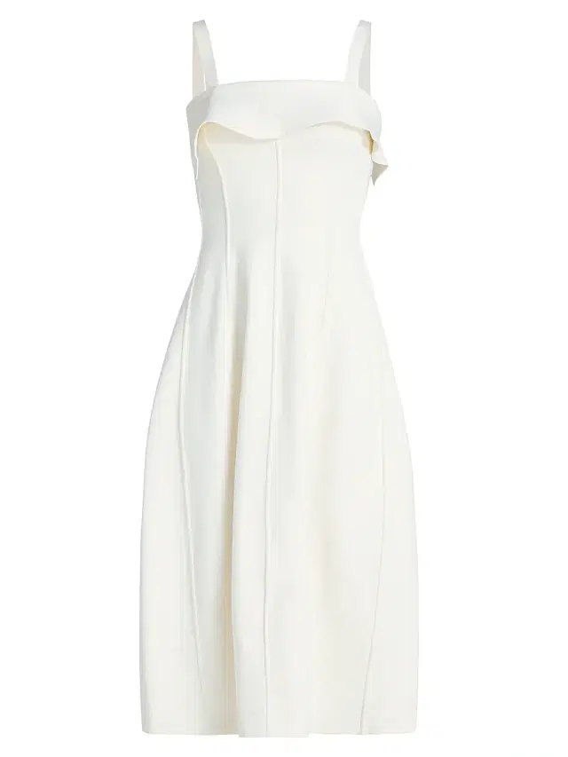 Proenza Schouler Women's Blanca Compact Ruffle Dress - Off White