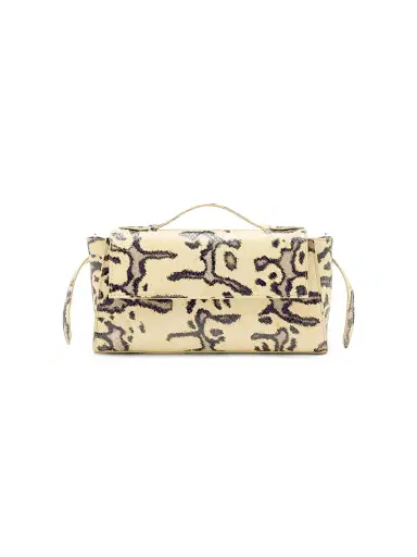 Proenza Schouler Women's Tate Snake-Embossed Leather Clutch | Thumbnail 1 Proenza Schouler Women's Tate Snake-Embossed Leather Clutch | Thumbnail 1