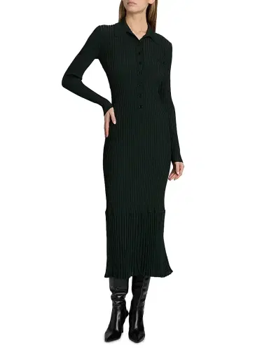 Proenza Schouler Women's Luiza Sunburst Rib Sweaterdress | Thumbnail 2 Proenza Schouler Women's Luiza Sunburst Rib Sweaterdress | Thumbnail 2