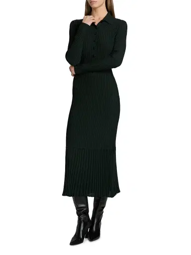 Proenza Schouler Women's Luiza Sunburst Rib Sweaterdress | Thumbnail 3 Proenza Schouler Women's Luiza Sunburst Rib Sweaterdress | Thumbnail 3