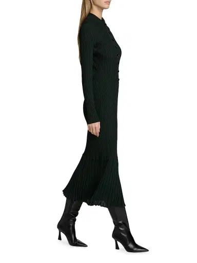 Proenza Schouler Women's Luiza Sunburst Rib Sweaterdress | Thumbnail 4 Proenza Schouler Women's Luiza Sunburst Rib Sweaterdress | Thumbnail 4