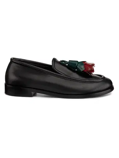 Proenza Schouler Women's Albers Rose-Tassel Leather Loafers | Thumbnail 1 Proenza Schouler Women's Albers Rose-Tassel Leather Loafers | Thumbnail 1