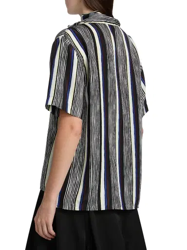 Proenza Schouler Women's Amira Striped Silk Top | Thumbnail 5 Proenza Schouler Women's Amira Striped Silk Top | Thumbnail 5