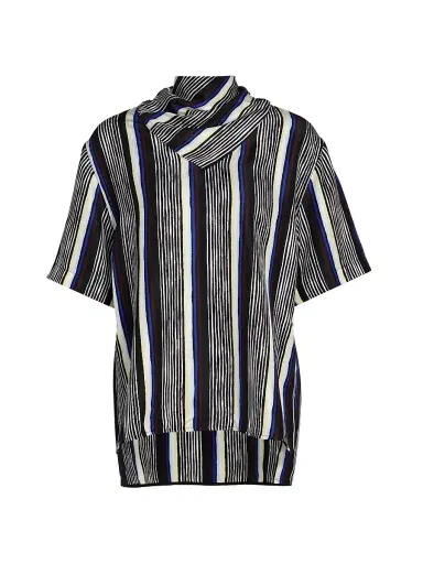 Proenza Schouler Women's Amira Striped Silk Top | Thumbnail 1 Proenza Schouler Women's Amira Striped Silk Top | Thumbnail 1