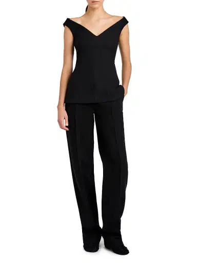 Proenza Schouler Women's Zee Scuba Pants - Black - Size 12 | Thumbnail 2 Proenza Schouler Women's Zee Scuba Pants - Black - Size 12 | Thumbnail 2