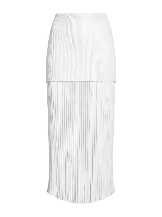 Proenza Schouler Women's Luiza Sunburst Rib Midi-Skirt - White