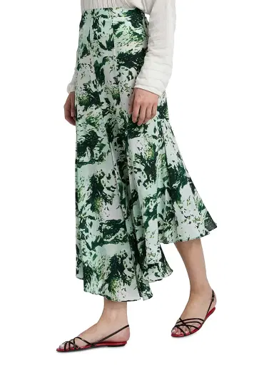 Proenza Schouler Women's Joelle Abstract Maxi Skirt | Thumbnail 4