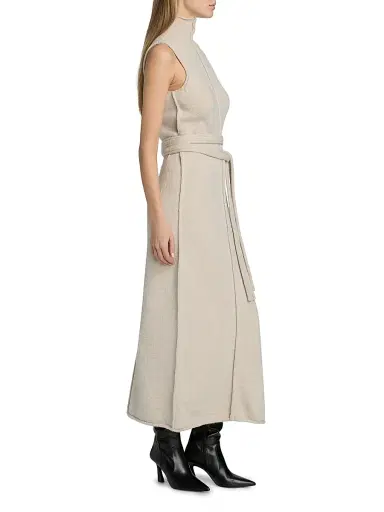 Proenza Schouler White Label Women's Zola Wool-Blend Sheath Maxi Dress - Off White | Thumbnail 4