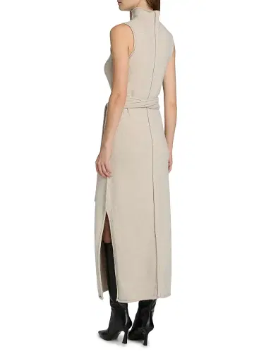 Proenza Schouler White Label Women's Zola Wool-Blend Sheath Maxi Dress - Off White | Thumbnail 5
