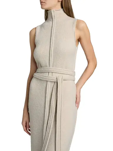 Proenza Schouler White Label Women's Zola Wool-Blend Sheath Maxi Dress - Off White | Thumbnail 6