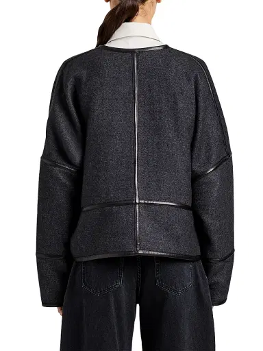 Proenza Schouler Women's Ticiana Double Wool-Blend Twill Jacket | Thumbnail 4 Proenza Schouler Women's Ticiana Double Wool-Blend Twill Jacket | Thumbnail 4