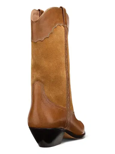 Isabel Marant Women's Duerto 25MM Suede-Leather Boots - Chestnut | Thumbnail 3 Isabel Marant Women's Duerto 25MM Suede-Leather Boots - Chestnut | Thumbnail 3