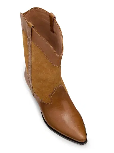 Isabel Marant Women's Duerto 25MM Suede-Leather Boots - Chestnut | Thumbnail 4 Isabel Marant Women's Duerto 25MM Suede-Leather Boots - Chestnut | Thumbnail 4