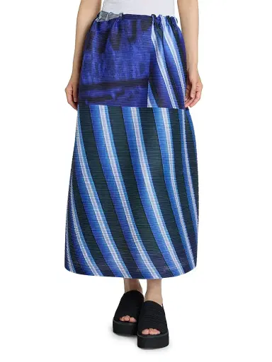 Pleats Please Issey Miyake Women's City Collage Plissé Midi-Skirt | Thumbnail 3 Pleats Please Issey Miyake Women's City Collage Plissé Midi-Skirt | Thumbnail 3
