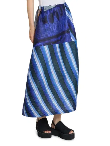 Pleats Please Issey Miyake Women's City Collage Plissé Midi-Skirt | Thumbnail 4 Pleats Please Issey Miyake Women's City Collage Plissé Midi-Skirt | Thumbnail 4