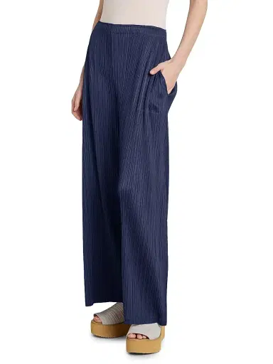 Pleats Please Issey Miyake Women's Monthly Colors: January Plissé Wide-Leg Pants | Thumbnail 4