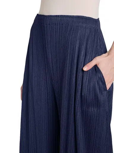 Pleats Please Issey Miyake Women's Monthly Colors: January Plissé Wide-Leg Pants | Thumbnail 6