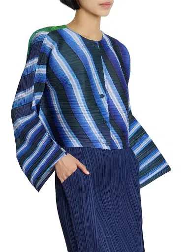 Pleats Please Issey Miyake Women's City Collage Jacket | Thumbnail 4 Pleats Please Issey Miyake Women's City Collage Jacket | Thumbnail 4