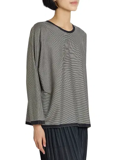 Pleats Please Issey Miyake Women's A-Poc Form Striped Blouse | Thumbnail 4 Pleats Please Issey Miyake Women's A-Poc Form Striped Blouse | Thumbnail 4