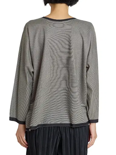 Pleats Please Issey Miyake Women's A-Poc Form Striped Blouse | Thumbnail 5 Pleats Please Issey Miyake Women's A-Poc Form Striped Blouse | Thumbnail 5