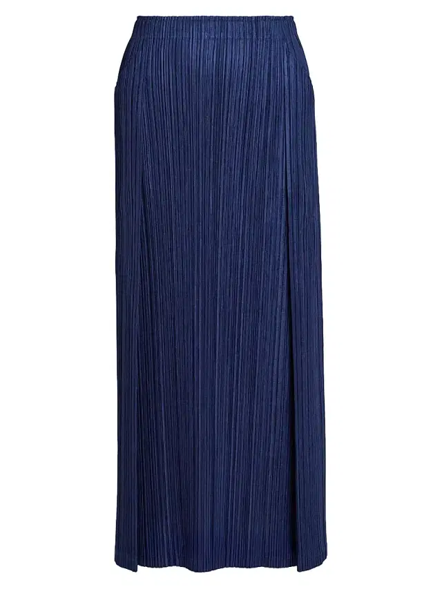 Pleats Please Issey Miyake Women's Plissé Maxi Skirt - Navy