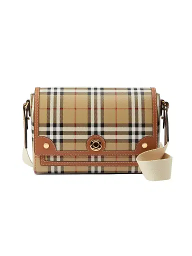 Burberry Women's Note Signature Check Crossbody Bag | Thumbnail 1 Burberry Women's Note Signature Check Crossbody Bag | Thumbnail 1