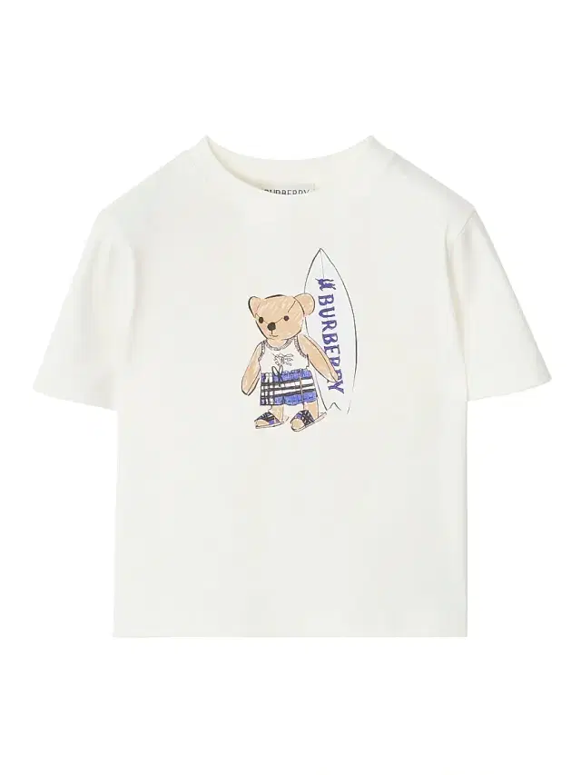 Burberry Baby Boy's, Little Boy's & Boy's Logo Surfer Bear T-Shirt - Chalk White 6 Months