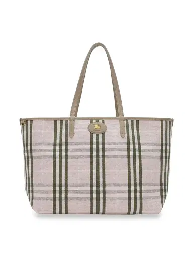 Burberry Women's Bloomsbury Check Reversible Tote Bag - Mushroom And Mallow Pink | Thumbnail 2