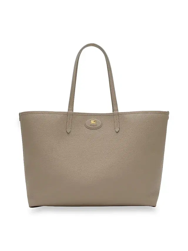Burberry Women's Bloomsbury  Check Reversible Tote Bag - Mushroom And Mallow Pink