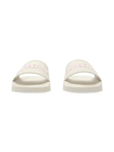 Burberry Women's Furley Logo Slides - Sandy Beige Candy - Size 11 Sandals | Thumbnail 2