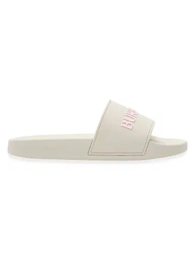 Burberry Women's Furley Logo Slides - Sandy Beige Candy - Size 11 Sandals | Thumbnail 1