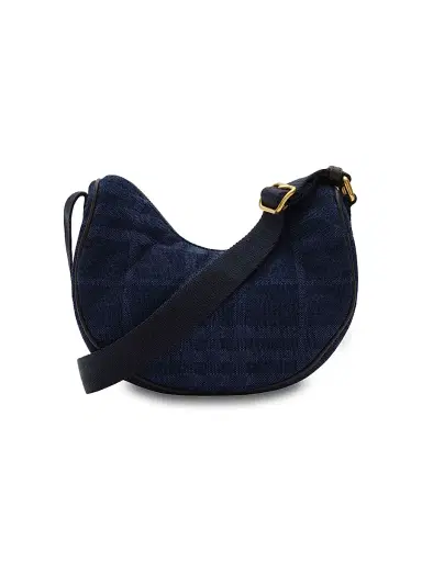 Burberry Women's Horseshoe Quilted Cotton Crossbody Bag - Blue | Thumbnail 3