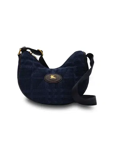 Burberry Women's Horseshoe Quilted Cotton Crossbody Bag - Blue | Thumbnail 1