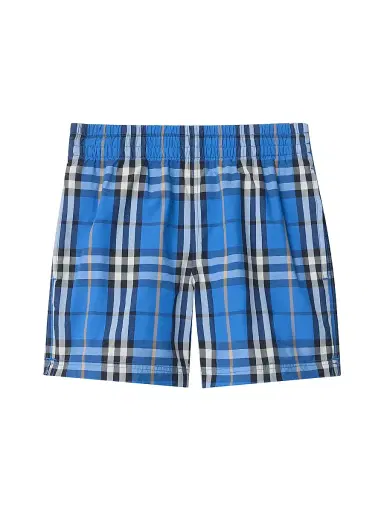 Burberry Little Boy's & Boy's Check Swim Shorts - Hyacinth Blue - Size 8 | Thumbnail 1