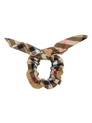 Burberry Girl's Cotton Check Scrunchie | Thumbnail 1 Burberry Girl's Cotton Check Scrunchie | Thumbnail 1