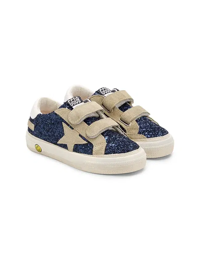 Baby Girl's, Little Girl's & Girl's Old School Glittery Sneakers - Night Blue 10 (Toddler)