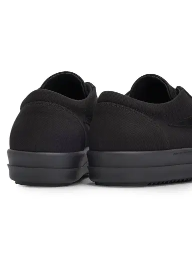 DRKSHDW by Rick Owens Men's Laceless Vintage Sneaks Low-Top Canvas Sneakers - Black | Thumbnail 3 DRKSHDW by Rick Owens Men's Laceless Vintage Sneaks Low-Top Canvas Sneakers - Black | Thumbnail 3