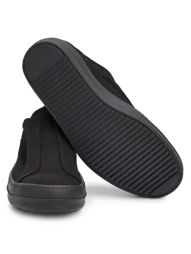DRKSHDW by Rick Owens Men's Laceless Vintage Sneaks Low-Top Canvas Sneakers - Black | Thumbnail 6 DRKSHDW by Rick Owens Men's Laceless Vintage Sneaks Low-Top Canvas Sneakers - Black | Thumbnail 6