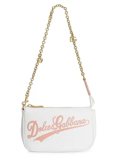 Dolce & Gabbana Girl's Logo Chain Link Crossbody Bag | Thumbnail 4 Dolce & Gabbana Girl's Logo Chain Link Crossbody Bag | Thumbnail 4