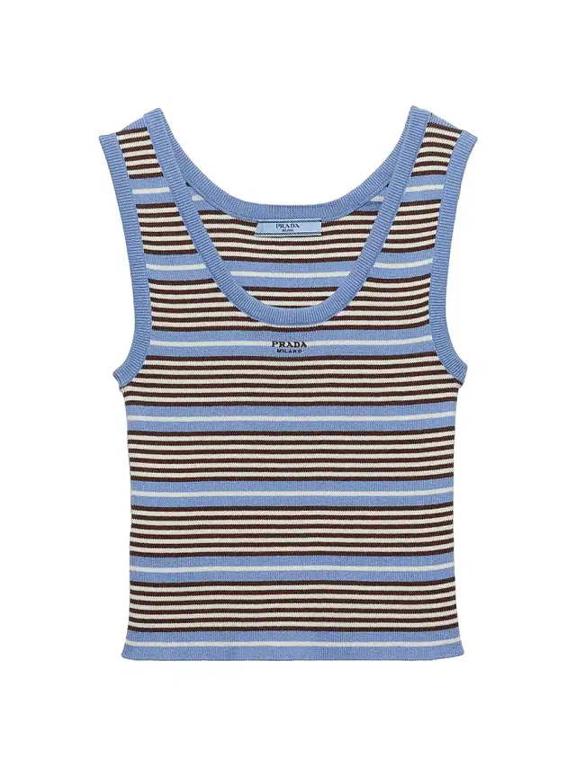 Women's Cotton Knit Tank Top - Blue