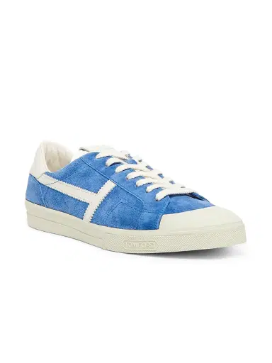 Tom Ford Men's Jarvis Suede Low-Top Sneakers | Thumbnail 2 Tom Ford Men's Jarvis Suede Low-Top Sneakers | Thumbnail 2