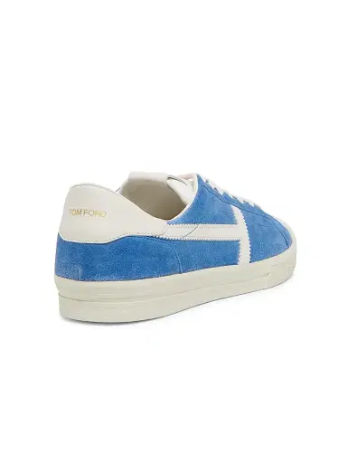 Tom Ford Men's Jarvis Suede Low-Top Sneakers | Thumbnail 3 Tom Ford Men's Jarvis Suede Low-Top Sneakers | Thumbnail 3
